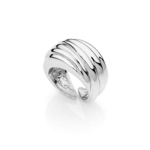 Anello a fascia argentato - UNOAERRE