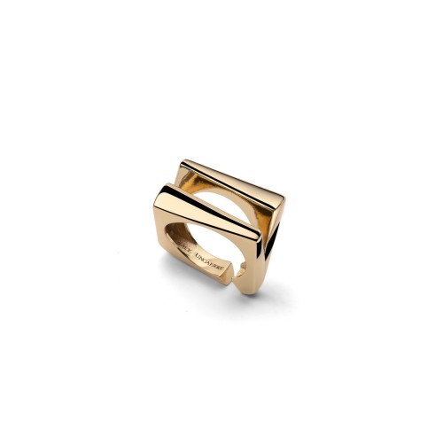 Anello design dorato - UNOAERRE