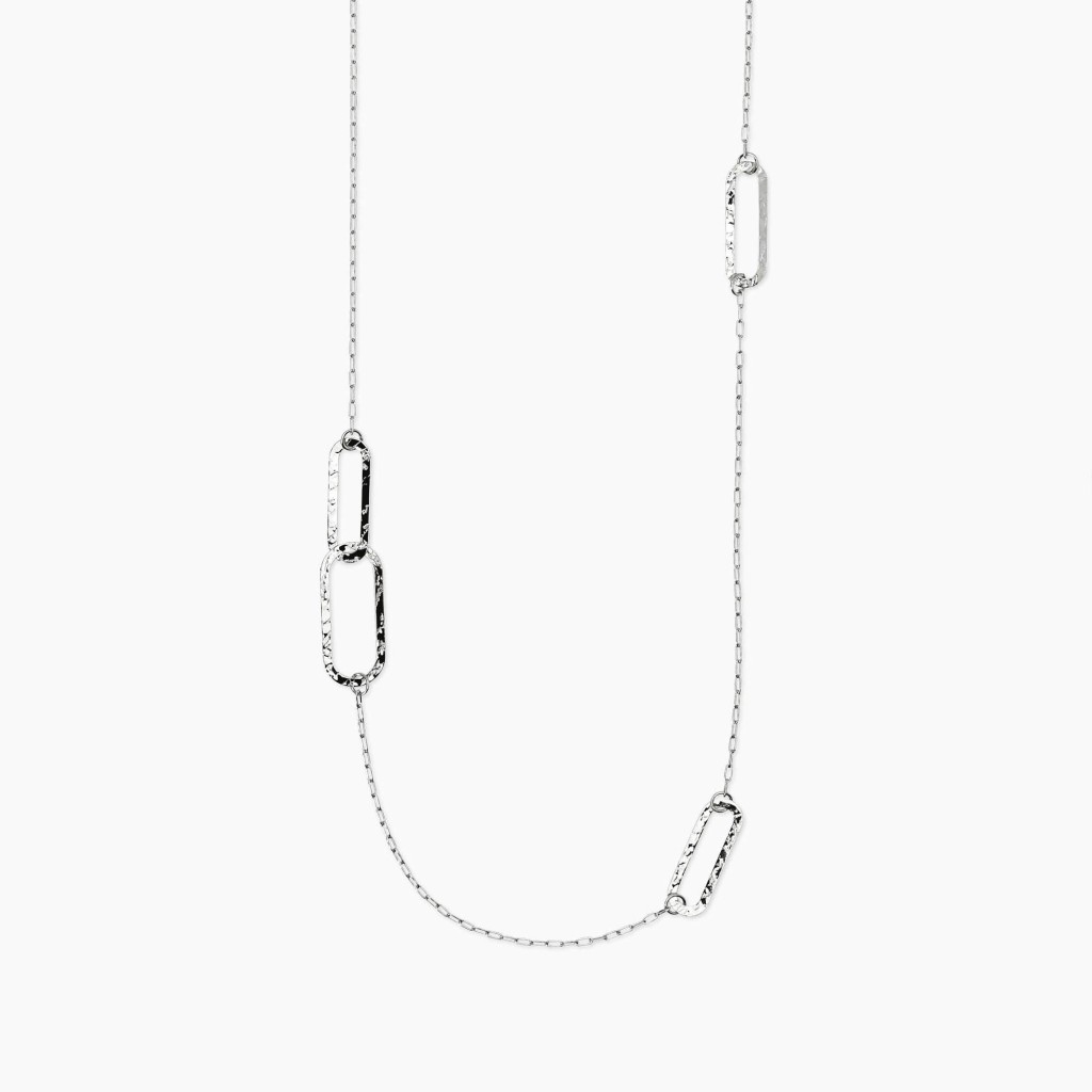 Collana con maglie allungate martellate - KIDULT
