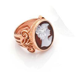 Anello Cameo Italiano Volto Di donna - CAMEO ITALIANO