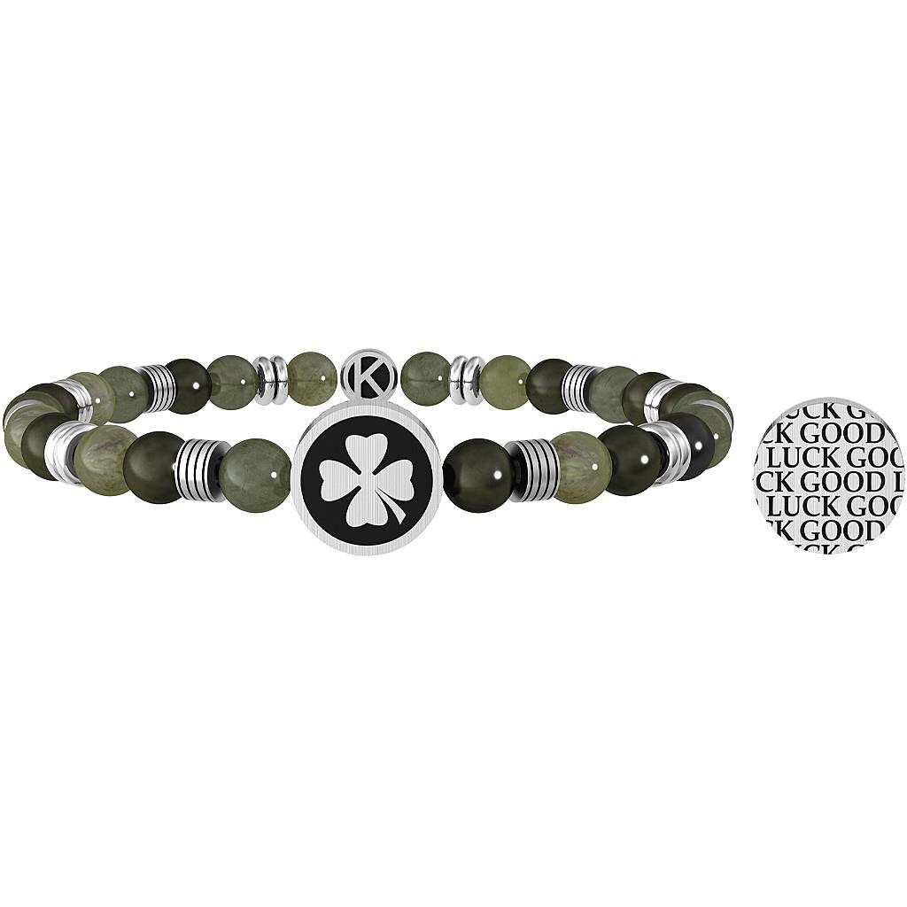 Bracciale Kidult Elastico Con Diaspro Verde - KIDULT