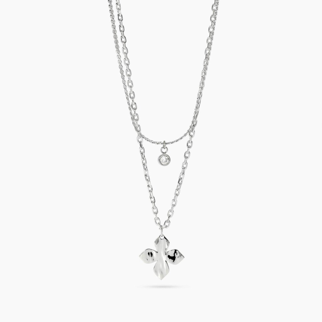 Girocollo con catene e fiore - KIDULT