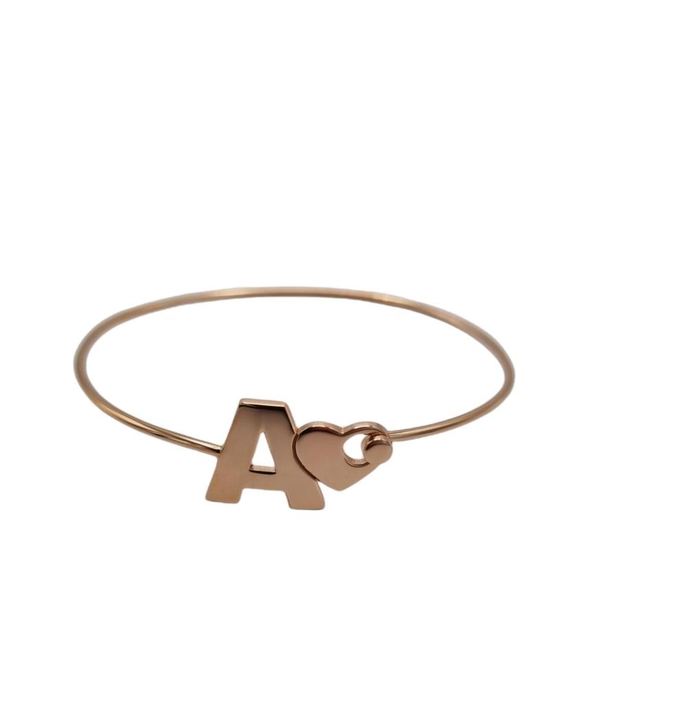 Bracciale Rigido Argento Lettera - LORENZO SEGONI SILVER