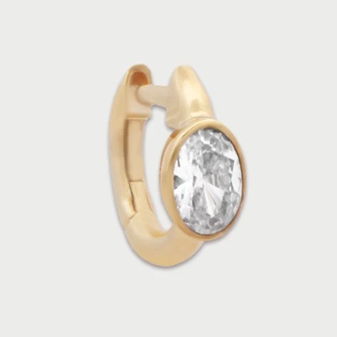 Mono-orecchino Mini Oval Hoop - RUE DES MILLE