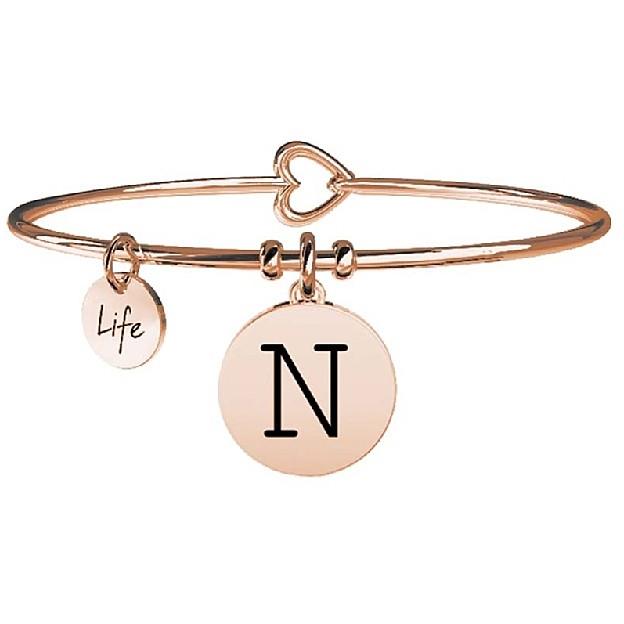 Bracciale kidult Lettera N Ros&egrave; - KIDULT