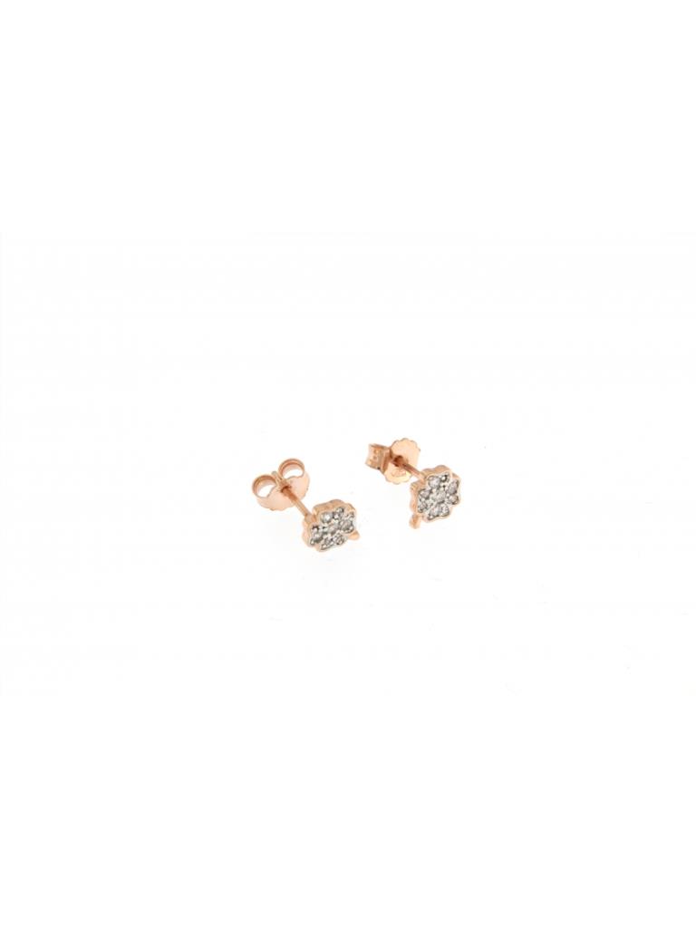 ORECCHINO ARG 925% LOBO MIC ZIRC WHITE QUADRIFOGLIO - RUE DES MILLE