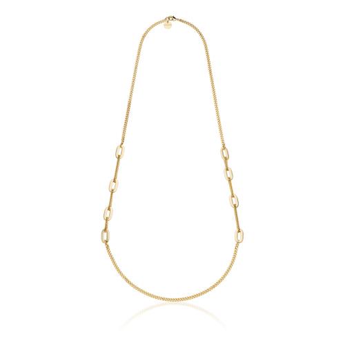 Collana Unoaerre  lunga maglie ovali alternate - UNOAERRE