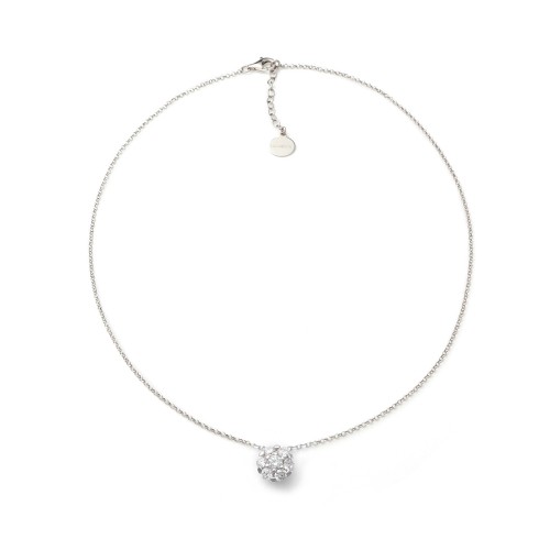 Collana in argento con fiore di zirconi - UNOAERRE