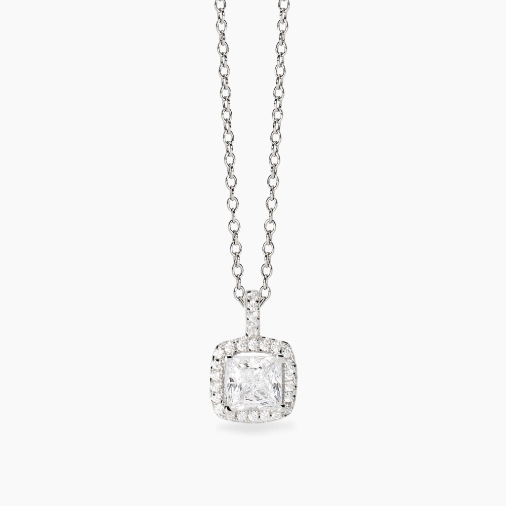 Girocollo con zirconi taglio princess - MABINA