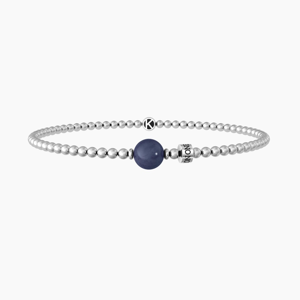 Bracciale elastico uomo con sodalite blu - KIDULT