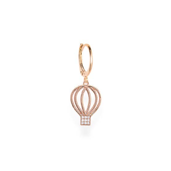 Mono Orecchino Mongolfiera Filo Argento - VERSARI ACCESSORIES