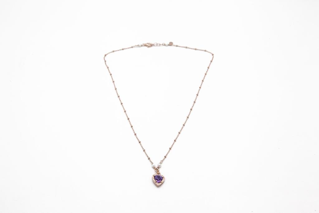 Collana Sacramore Firenze Cuore Viola - SACRAMORE FIRENZE