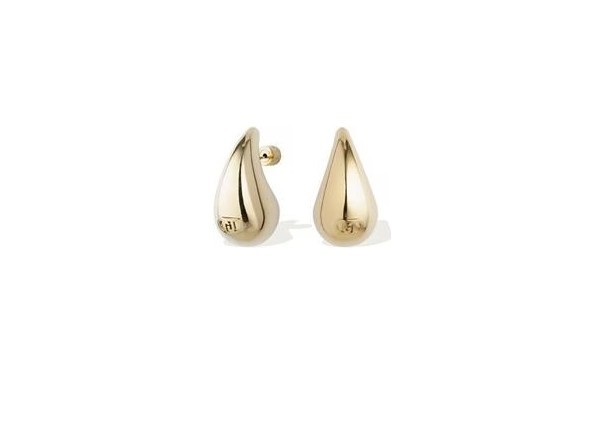 Orecchini Vintage Mokilu' - Ottone Dorato 24kt - Perla E Madreperla Cabochon - Fatti A Mano In Toscana