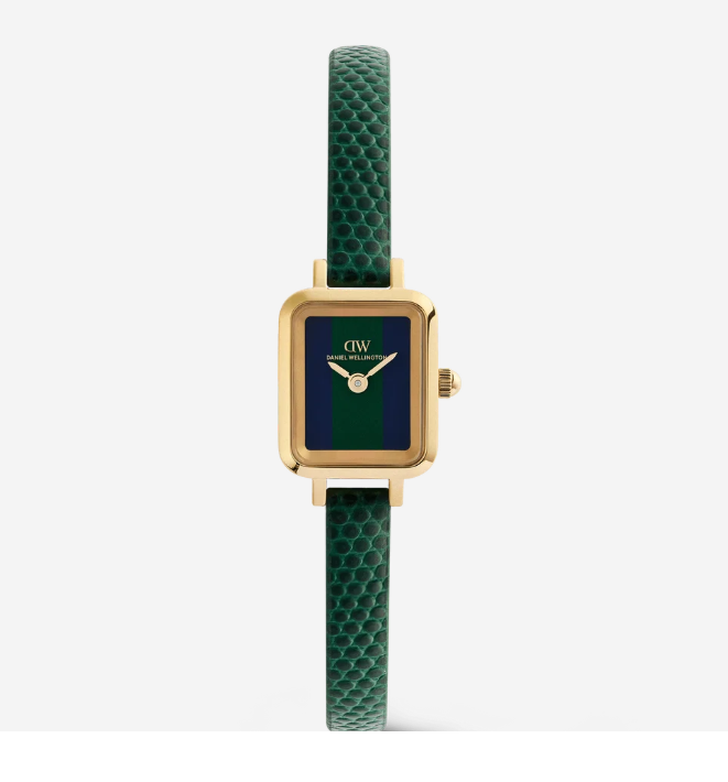 Quadro Mini Green Lizard Warwick Gold - DANIEL WELLINGTON