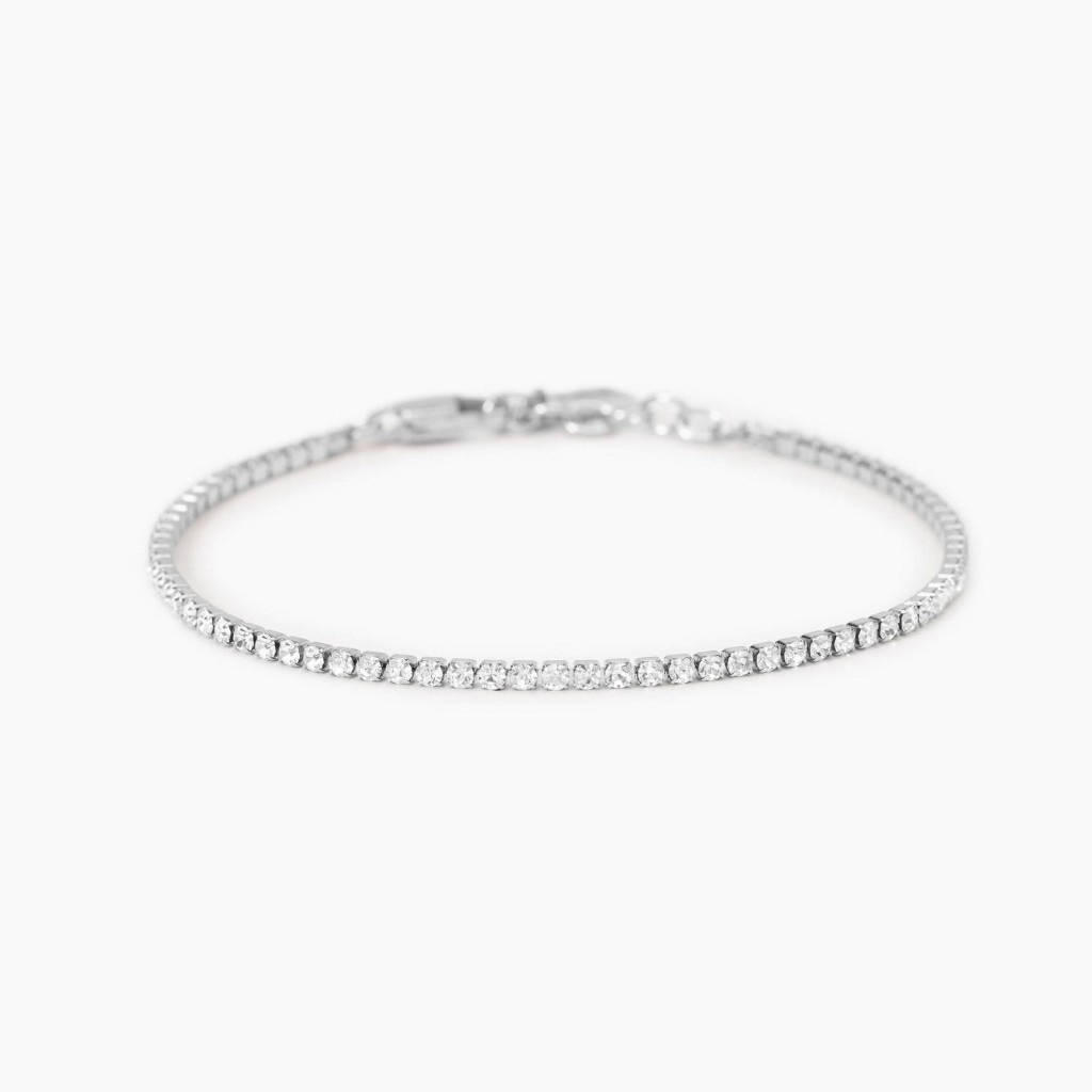 Bracciale tennis con cristalli bianchi - KIDULT