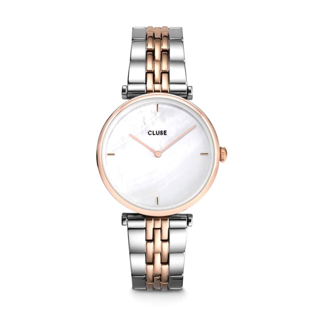 Orologio Cluse Triomphe Steel White Pearl, Rose Gold Colour - CLUSE