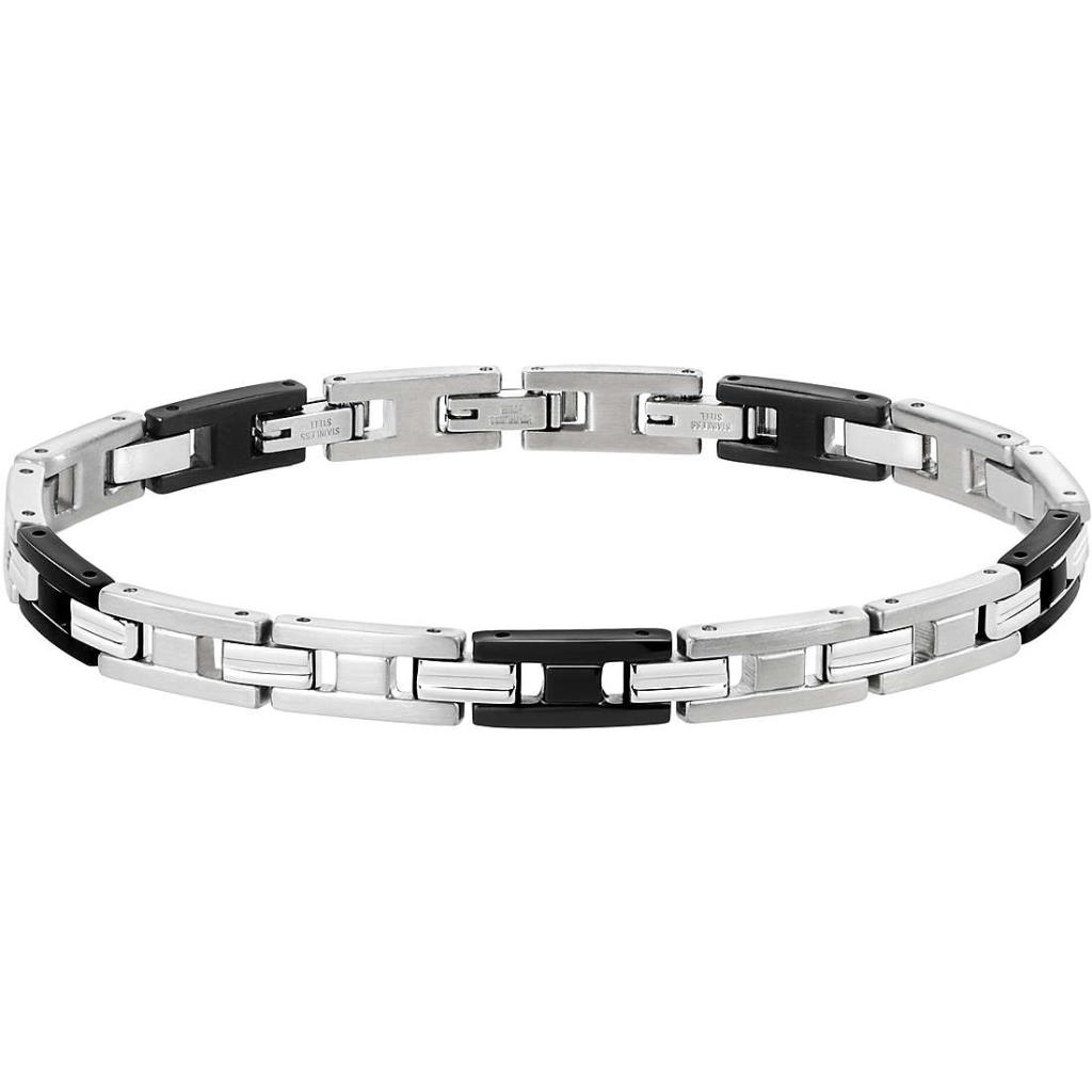 Bracciale Morellato Uomo Cross Black Silver - MORELLATO