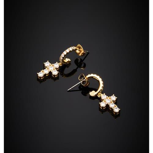Orecchini Chiara Ferragni Cerchio Bold Cross Gold - CHIARA FERRAGNI