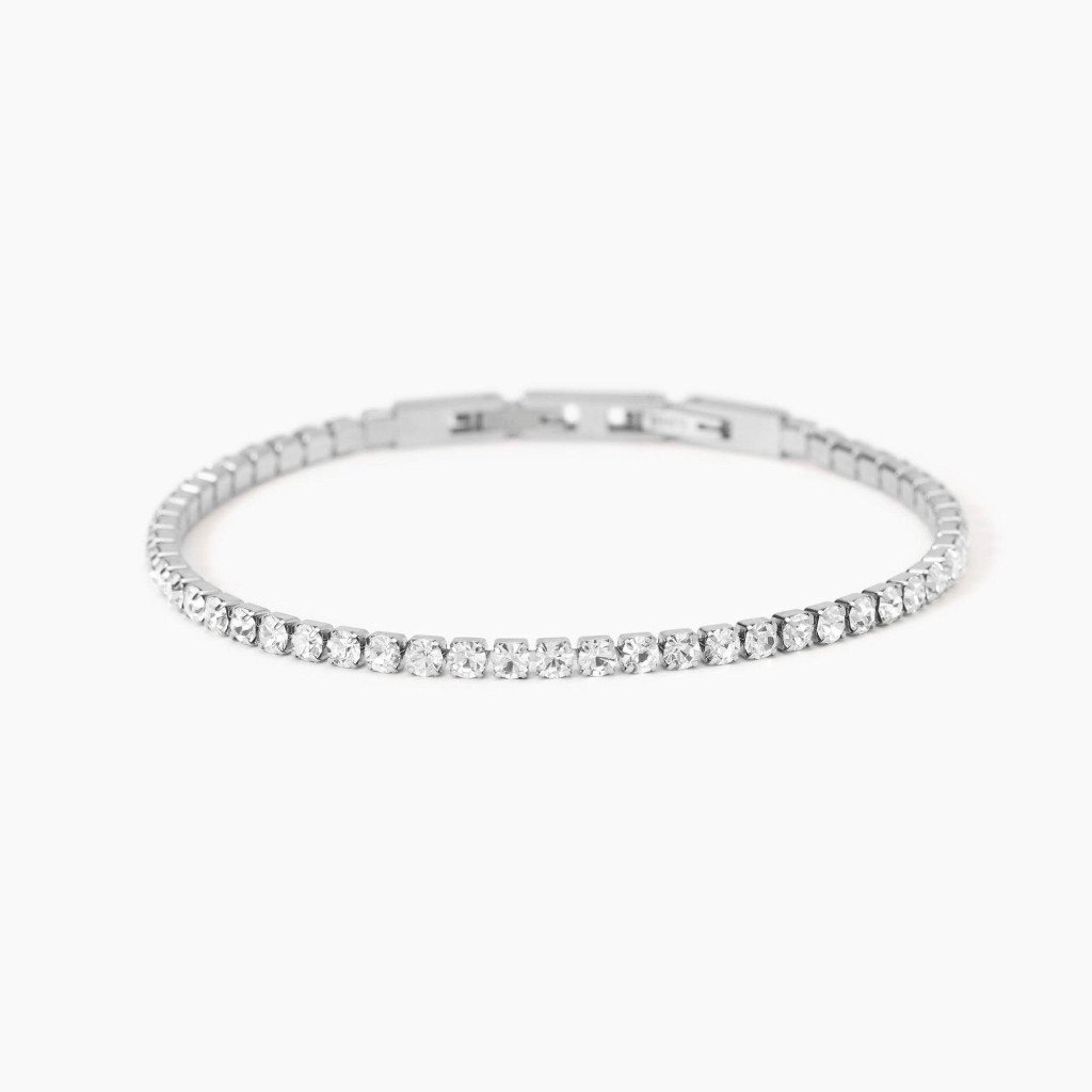 Bracciale tennis con cristalli bianchi - KIDULT