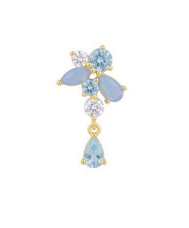 Orecchino Pendente Aquamarine - AMABILE