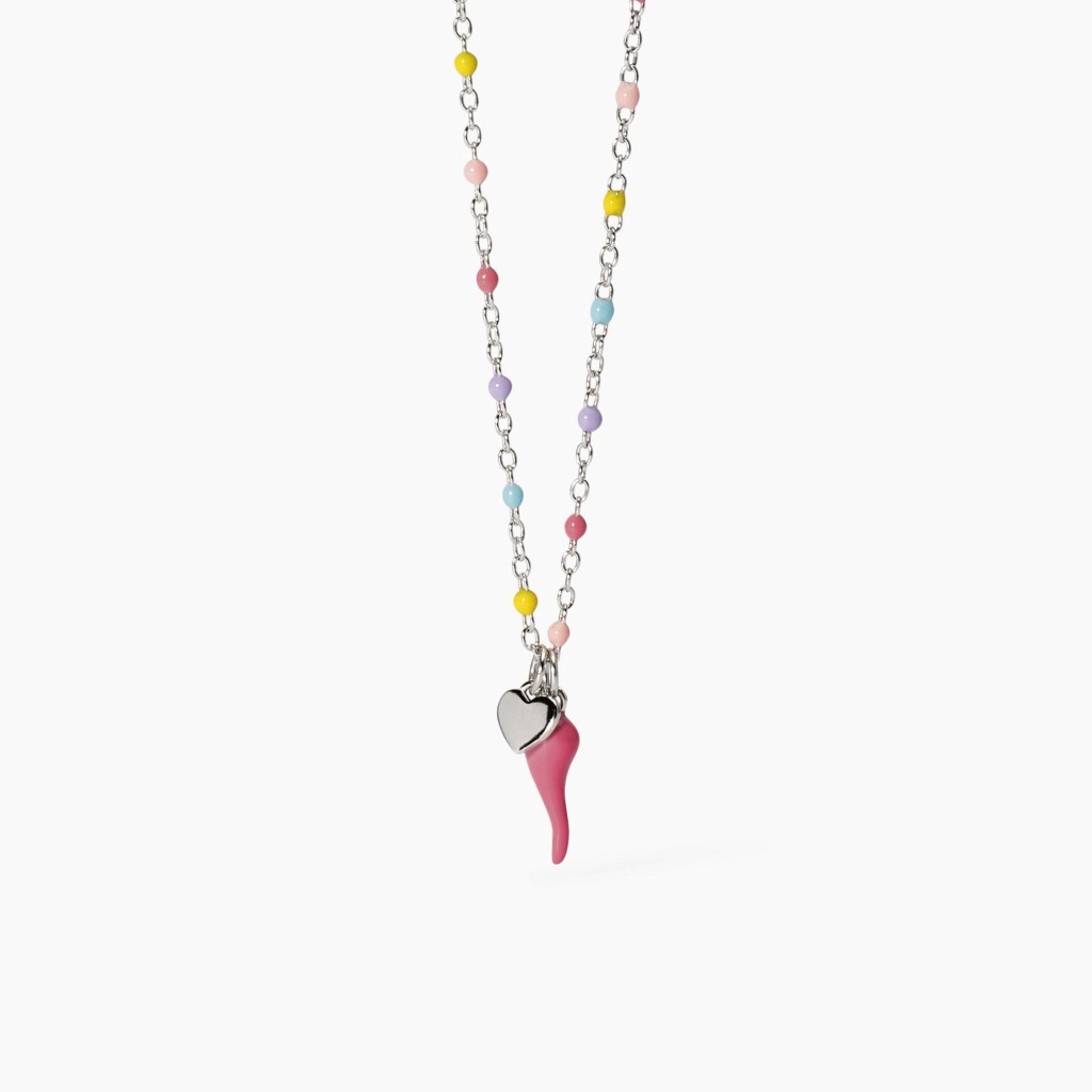 Girocollo multicolor da bambina con cornetto - MABINA