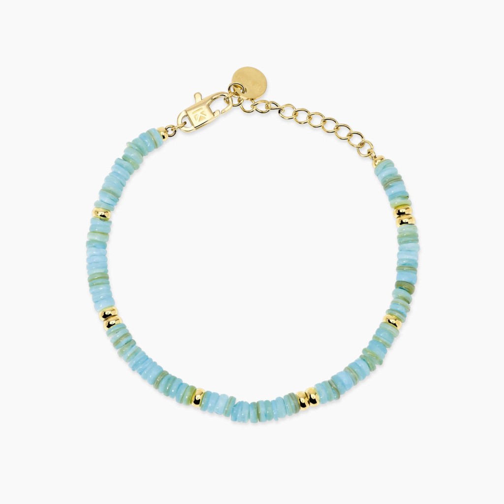 Bracciale regolabile con conchiglie azzurre - KIDULT