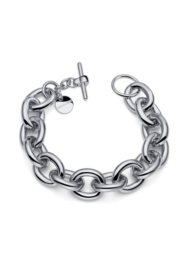 Bracciale maglia ovale argentato - UNOAERRE