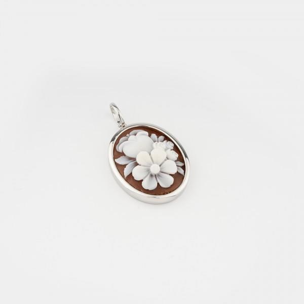 Pendente Cameo italiano Fiori - CAMEO ITALIANO