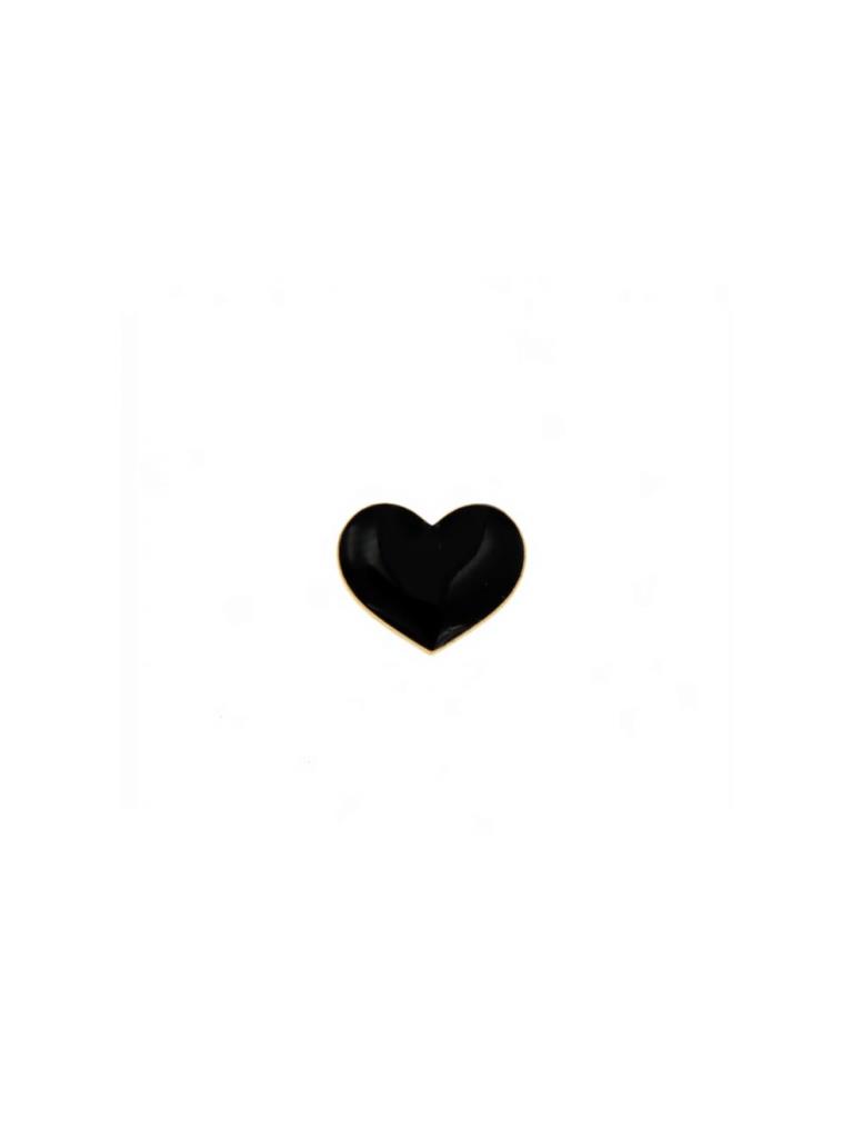 Mono Orecchino Maman et Sophie Mini Cuore Smalto Nero - MAMAN ET SOPHIE
