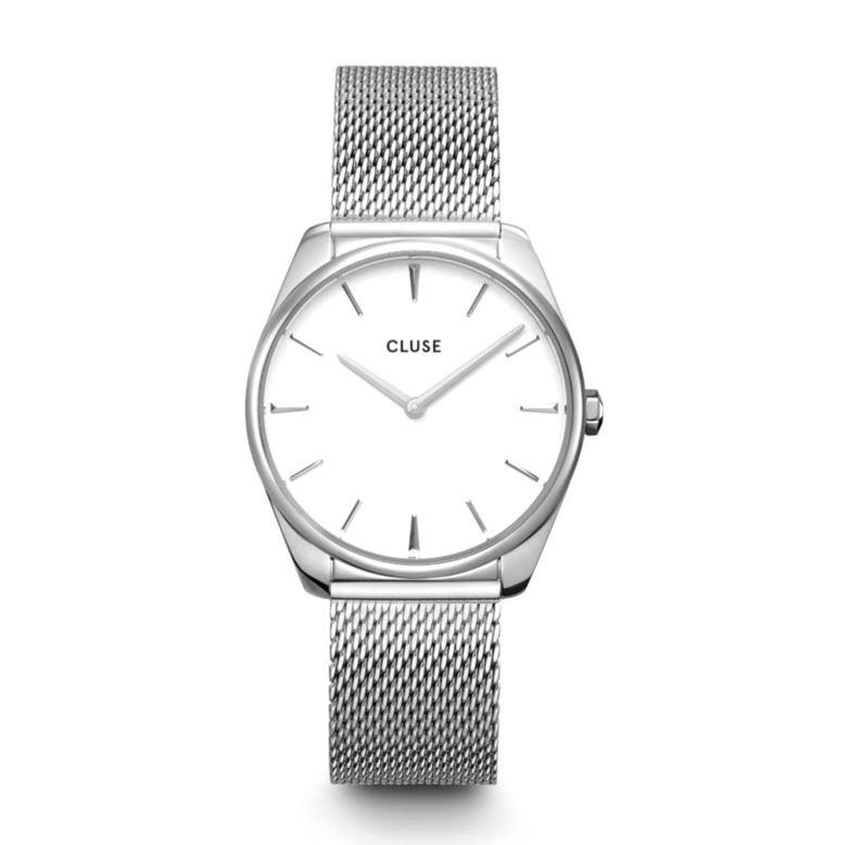 Orologio Cluse F&eacute;roce Mesh White, Silver Colour - CLUSE