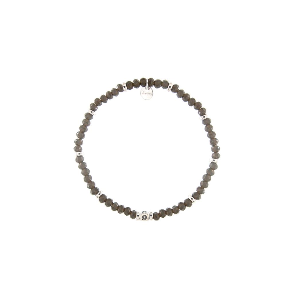 Bracciale Rue Des Mille Uomo Tangle pietre verde petrolio - RUE DES MILLE