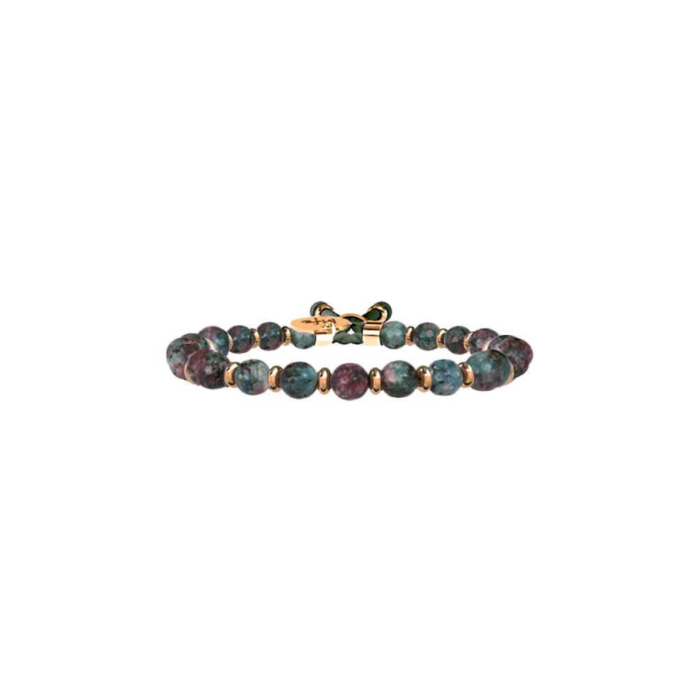 BRACCIALE LABRADORITE E ACCIAIO 316L PVD ROSE' - KIDULT