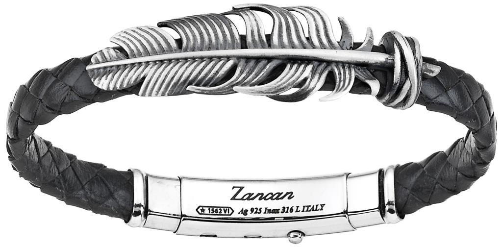 Bracciale Zancan Cuoio e argento - ZANCAN