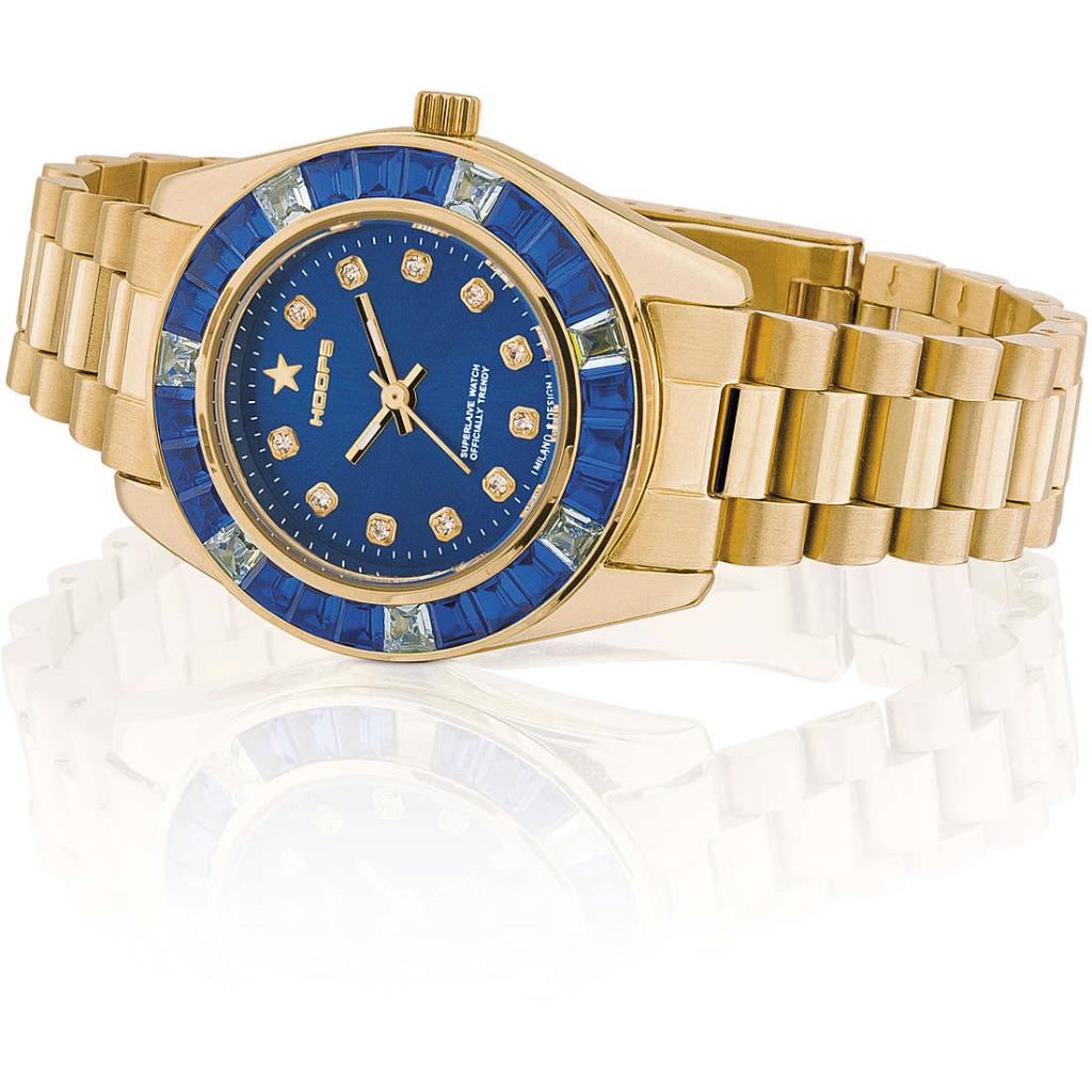 Orologio Hoops Monte Carlo Gold Blue HOOPS Gioielleria Lorenzo