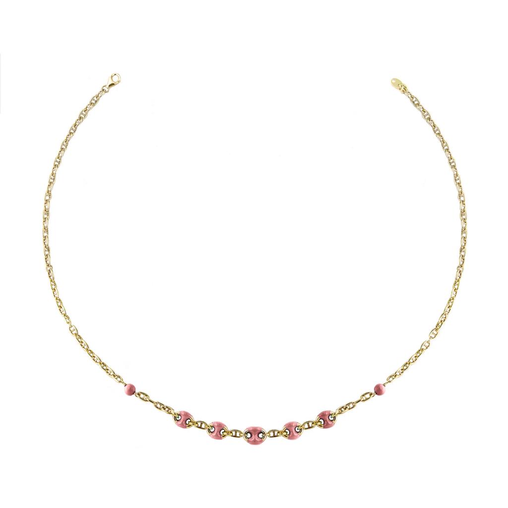 Collana Rue Des Mille Maglia Marina Smaltata - RUE DES MILLE