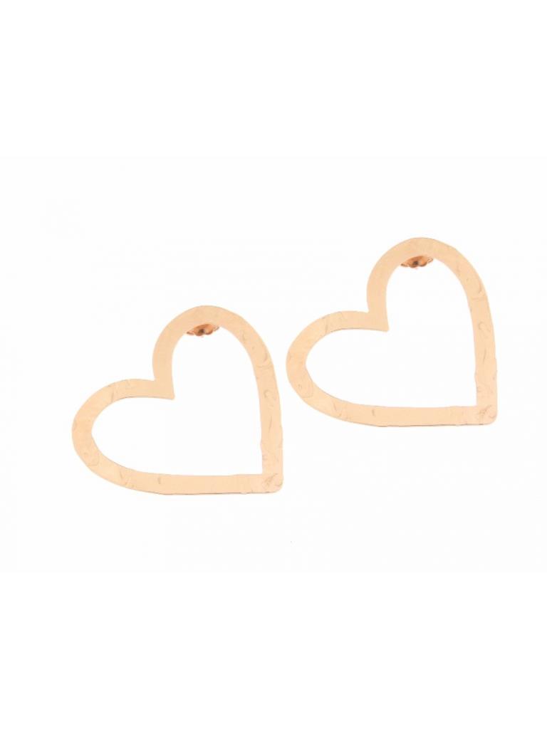 ORECCHINO ARG 925% LOBO TRAFORATI MARTELLATI CUORE - RUE DES MILLE