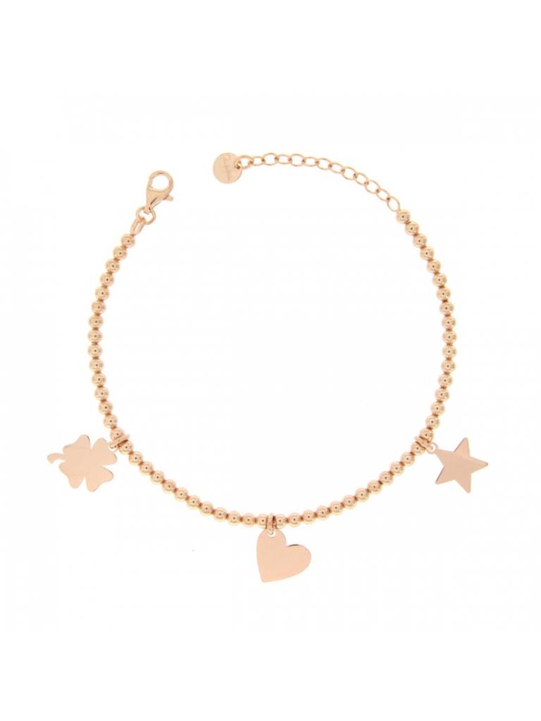 BRACCIALE ARG PALLINI E SOGGETTI TIT 925% AMORE - RUE DES MILLE