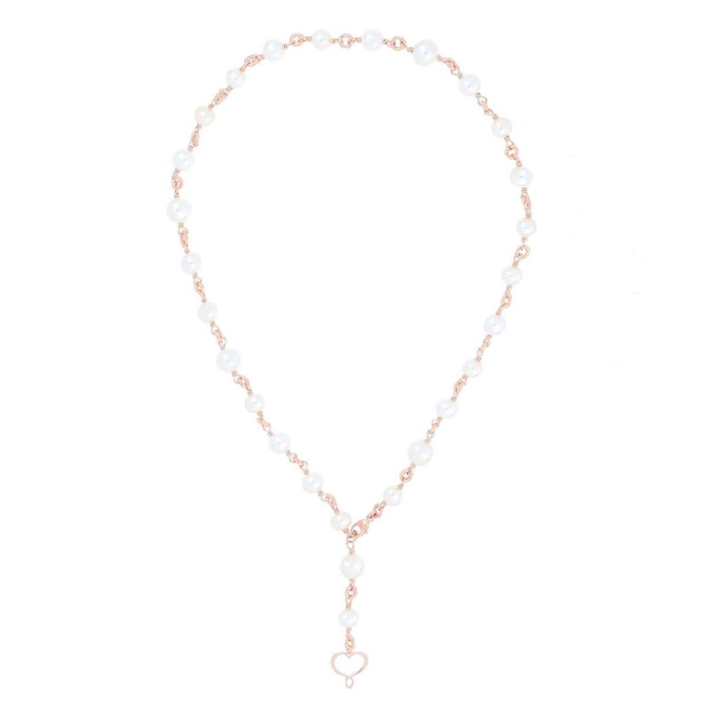 Collana Maman Et siophie Rosario Corto Di Perle Bianche - MAMAN ET SOPHIE