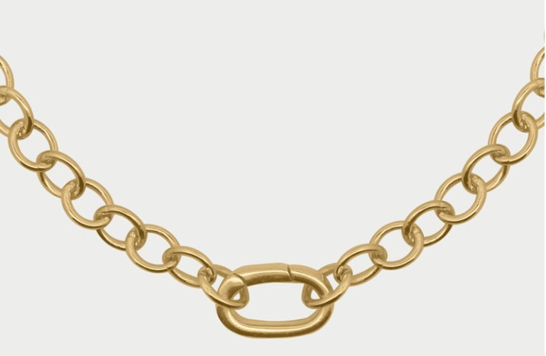 Girocollo Rol&ograve; chain Base ovale - RUE DES MILLE