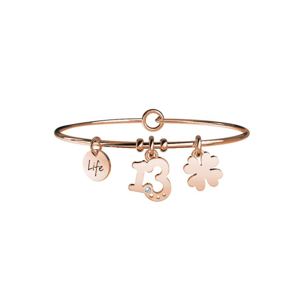 BRACCIALE IN ACCIAIO 316L E PVD ROS&Egrave; - KIDULT