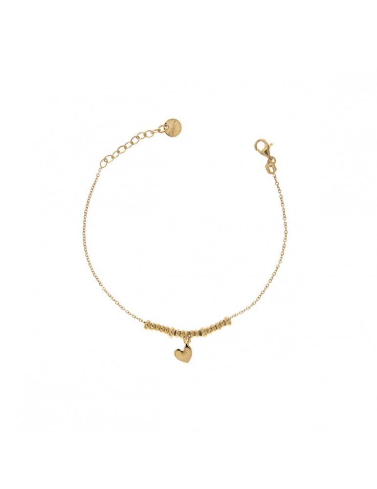  Bracciale in argento 925‰ dorato con cuore - RUE DES MILLE