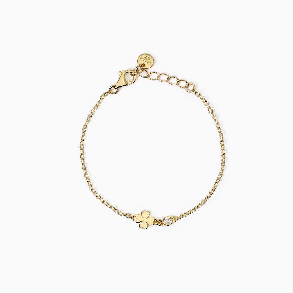 Bracciale Mabina per bambini con quadrifoglioCercami - MABINA