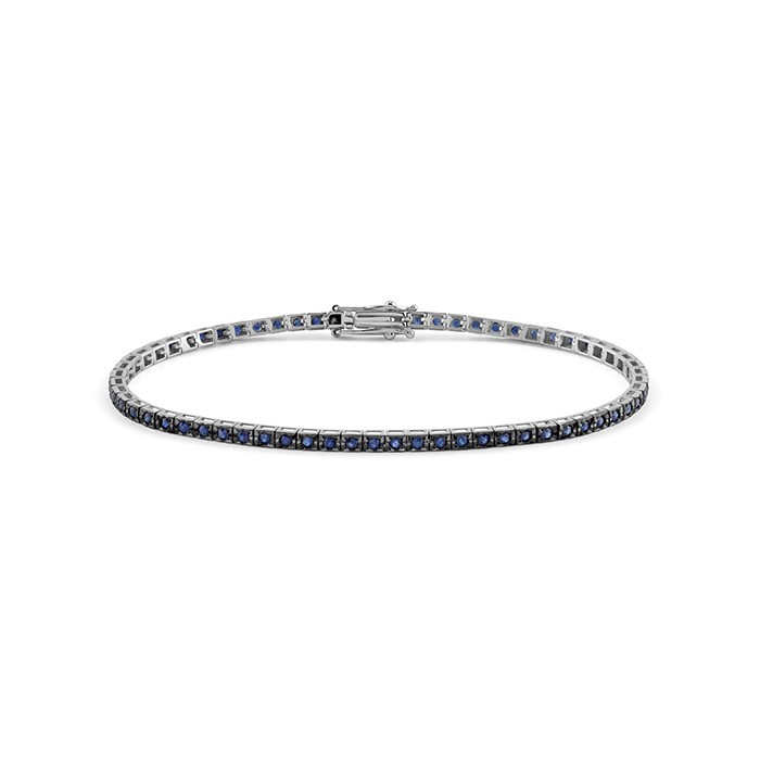 Bracciale ob tennis zaffiri cm.19 - BLISS
