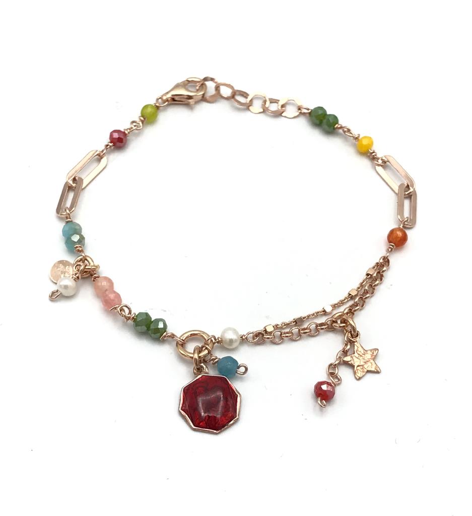 Bracciale Sacramore Firenze Immagine Sacra Rossa - SACRAMORE FIRENZE