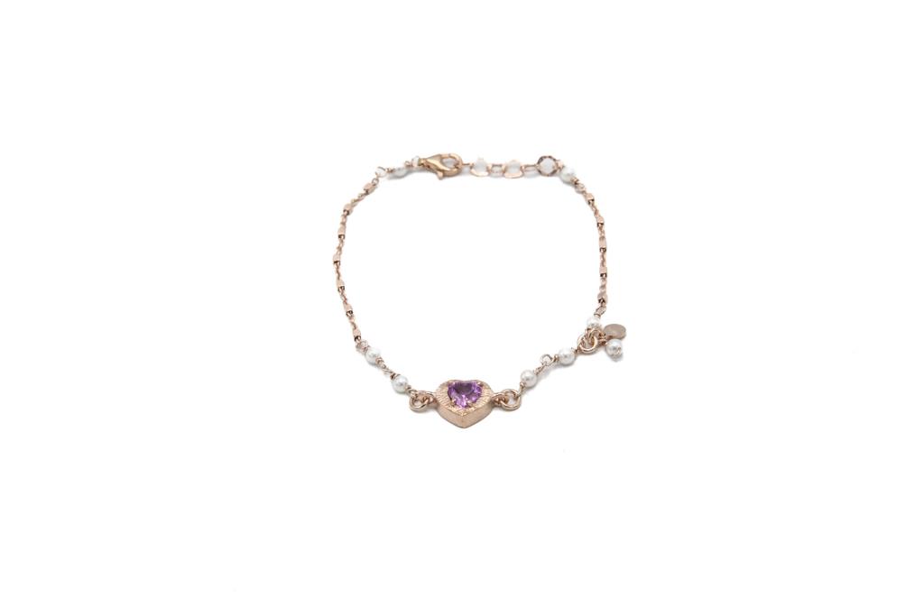 Bracciale Sacramore Firenze Cuore Rosa - SACRAMORE FIRENZE