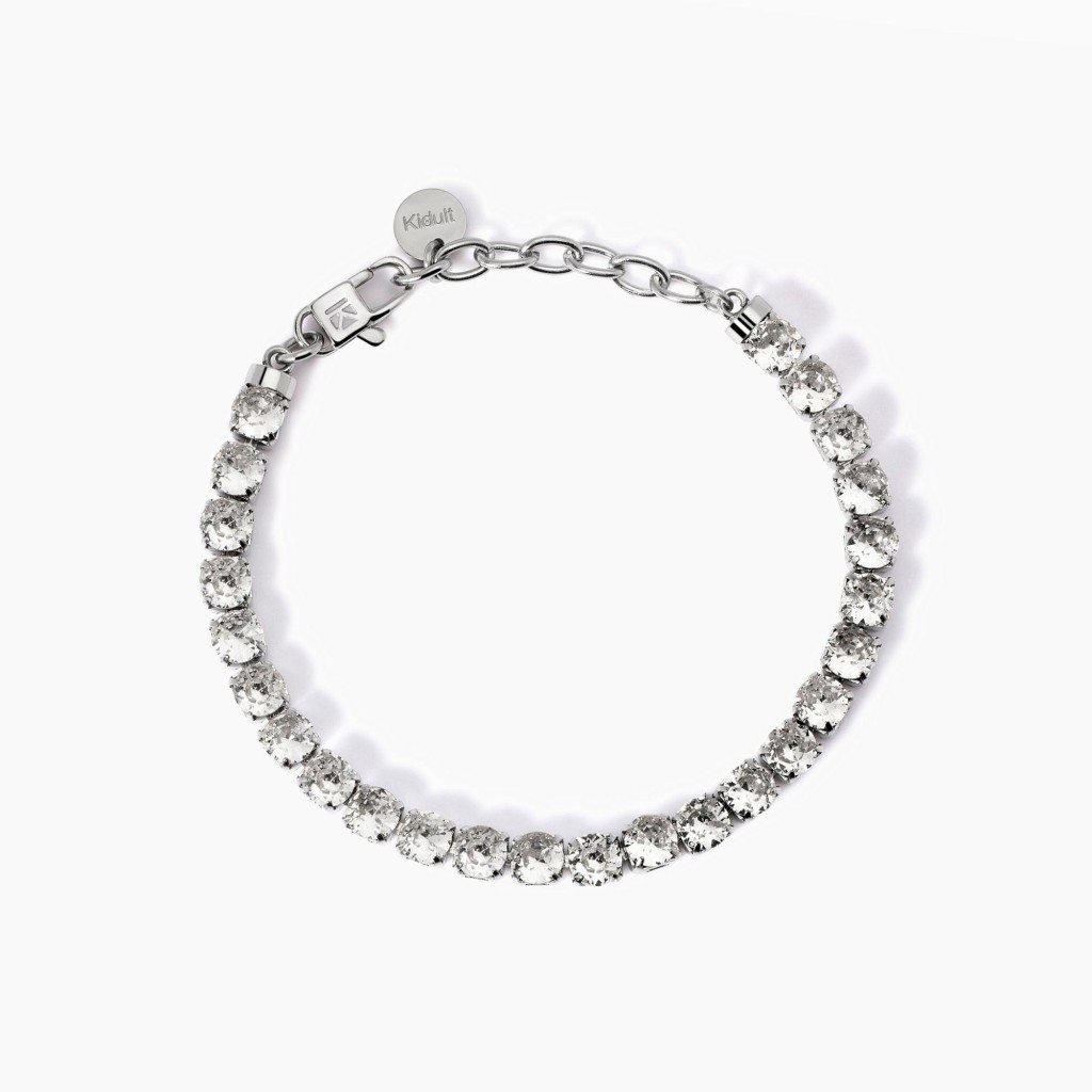 Bracciale tennis con cristalli bianchi - KIDULT