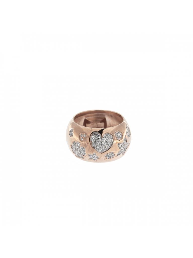 Anello a fascia con Zirconi binachi  Rue des mille  - RUE DES MILLE