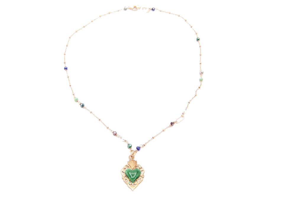 Collana Sacramore Firenze Cuore Verde - SACRAMORE FIRENZE