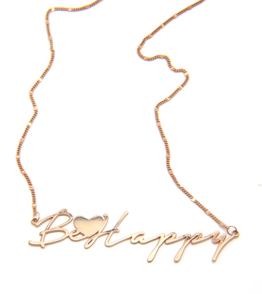 Collana "Be Happy"  Personalizzabile - LORENZO SEGONI SILVER