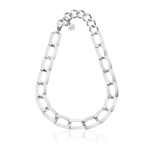 Collana catena argentata piatta Dinamica - UNOAERRE
